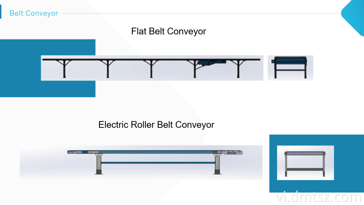xe tải tải băng tải dây đai dỡ tải